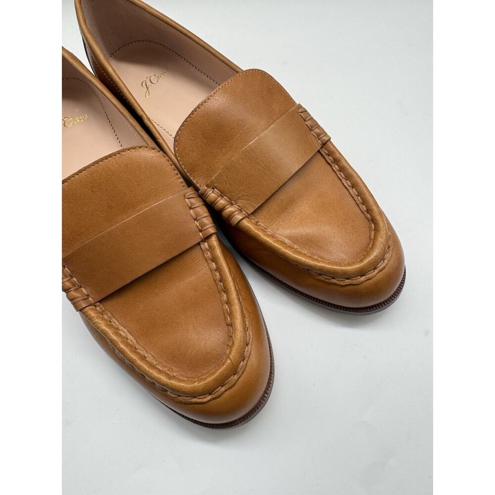 J. Crew Classic Leather Penny Loafers Women’s Size 9.5 Brown - Picture 4 of 9